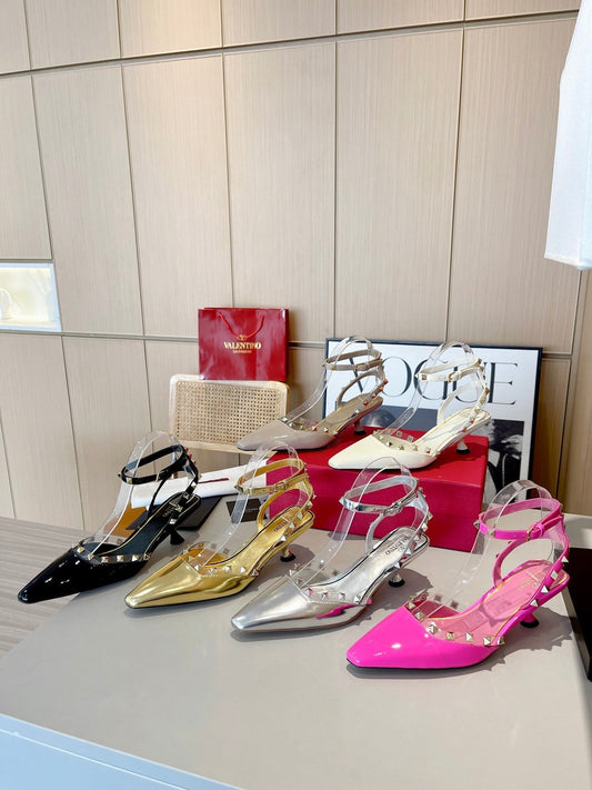 Valentino 25 Rockstud Couture 50mm Pumps Patent Leather