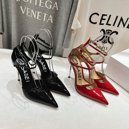 Casadei 25 Slingback 10.5cm Patent Calfskin