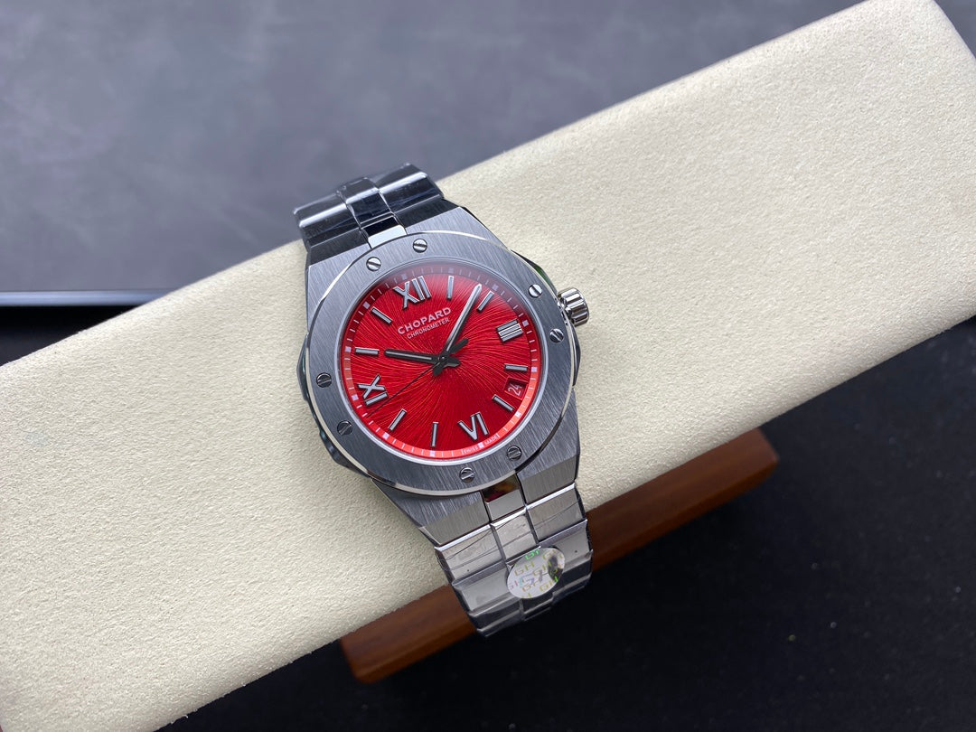 Alpine Eagle 41mm Silver Red Dial