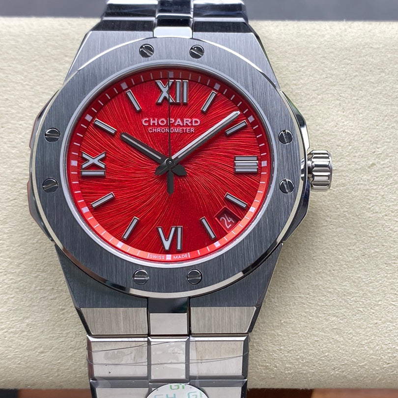 Alpine Eagle 41mm Silver Red Dial