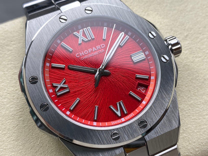 Alpine Eagle 41mm Silver Red Dial