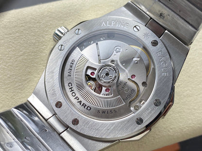 Alpine Eagle 41mm Silver Black Dial