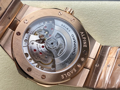 Alpine Eagle 41mm Pink Gold Green Dial