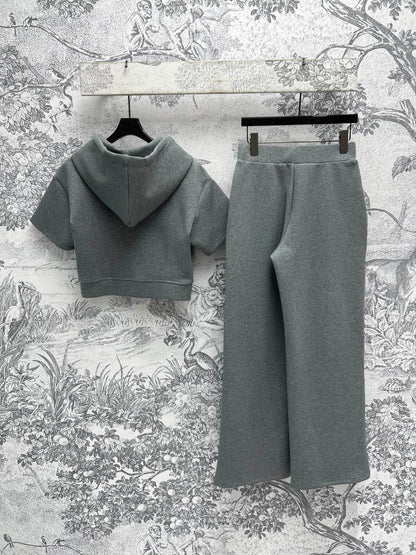 Loewe 25 Sweatshirt Suit Gray Cotton