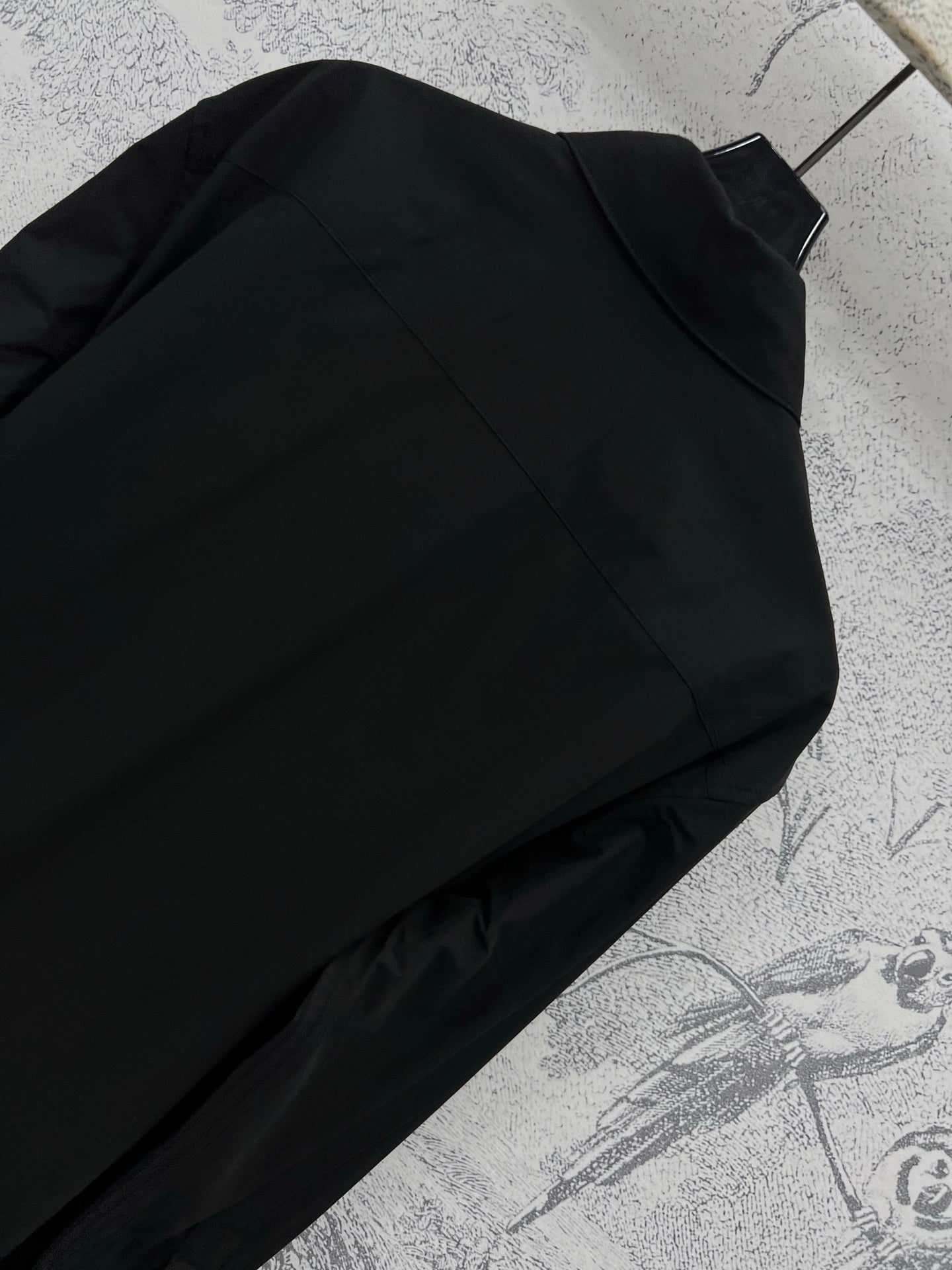 Loewe 25 Wrinkled Lace-up Shirt Black Cotton