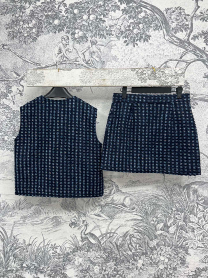 CC 25 Denim Set Blue Cotton