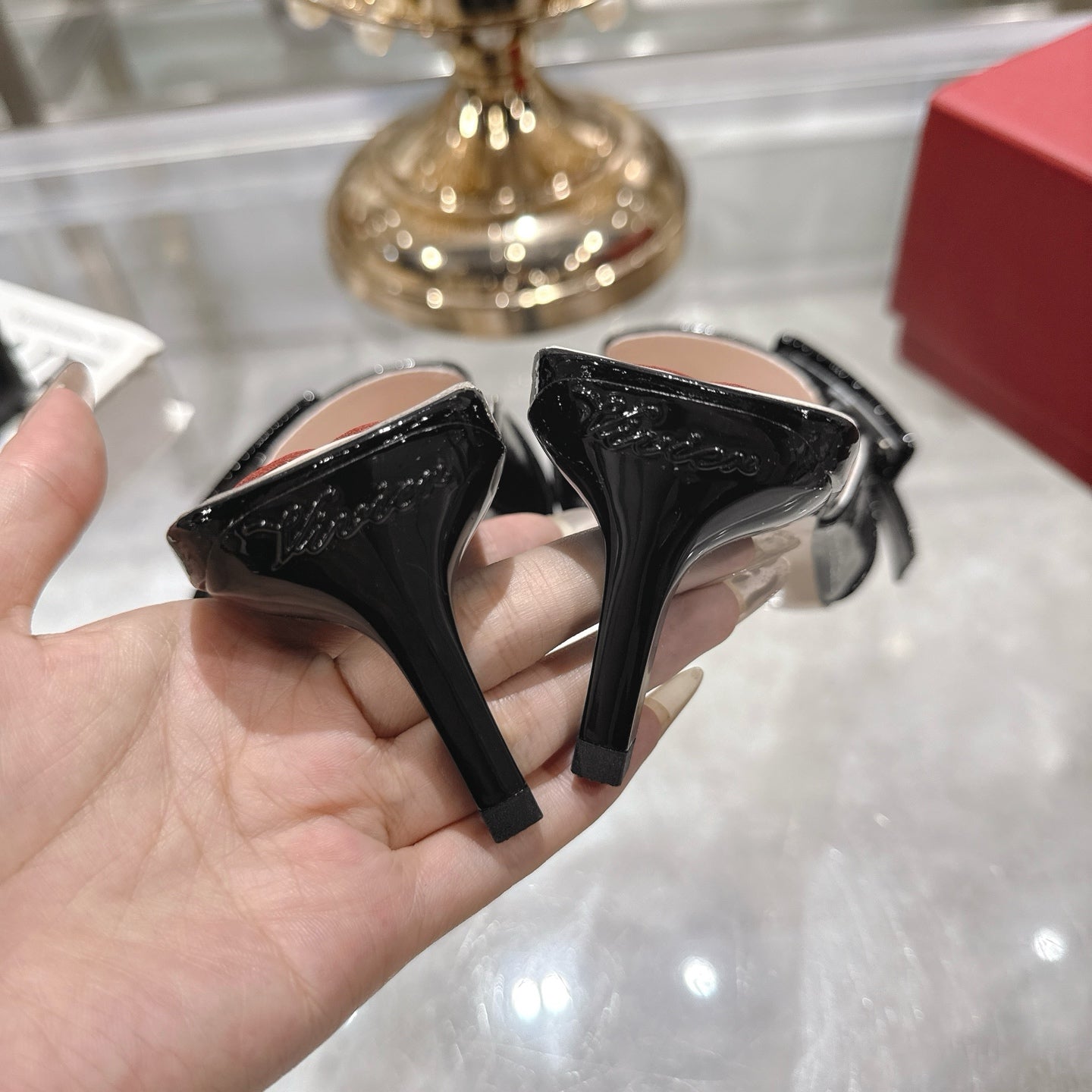 Belle Viv Mules Black Lambskin 334647
