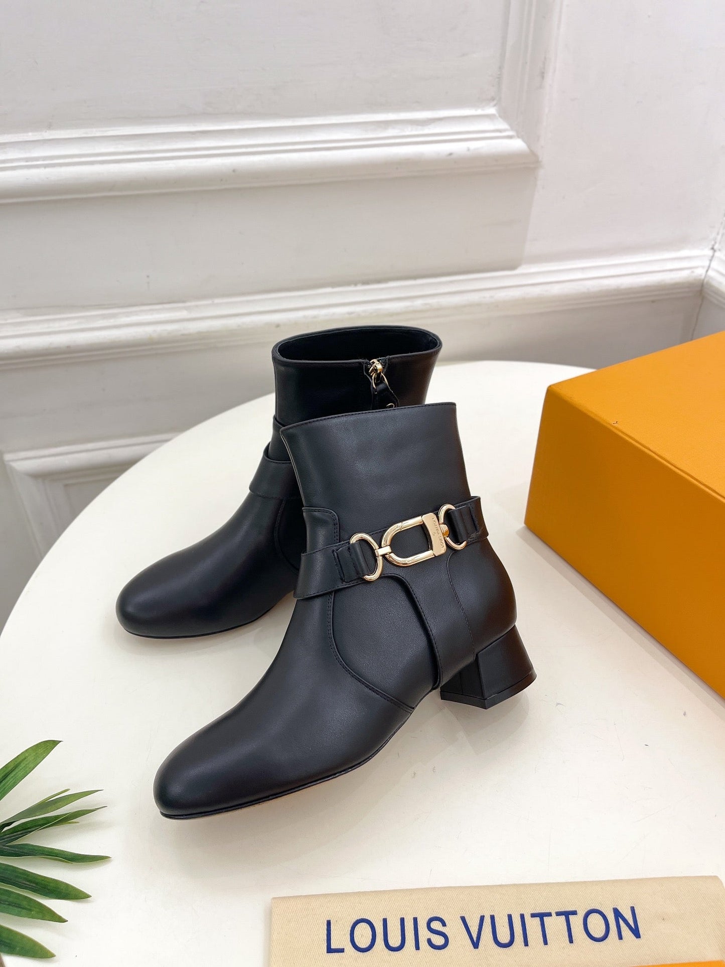 LV Ankle Boots 35mm Black Cowhide