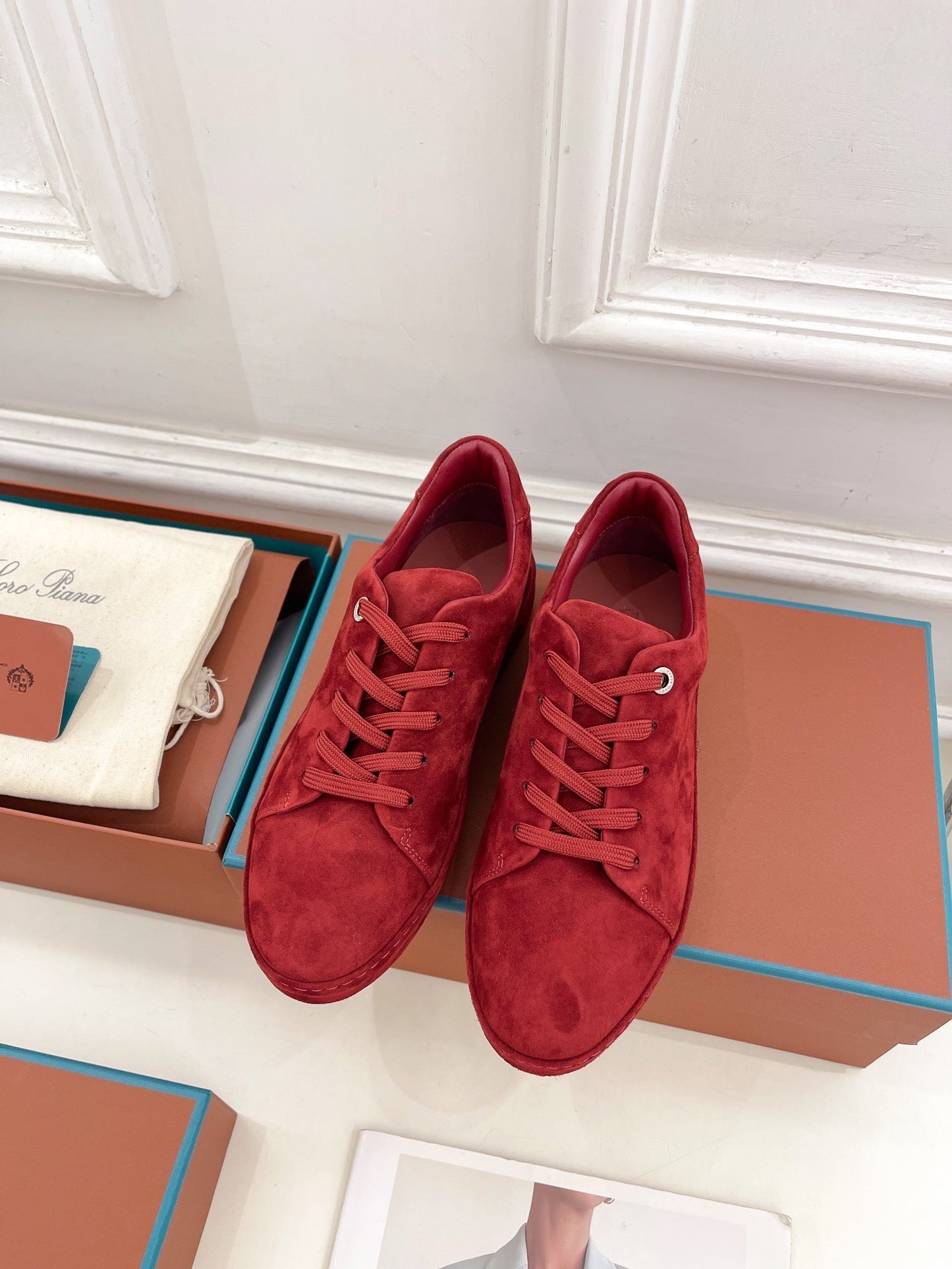 LP Nuage Sneaker In Red Suede  988283