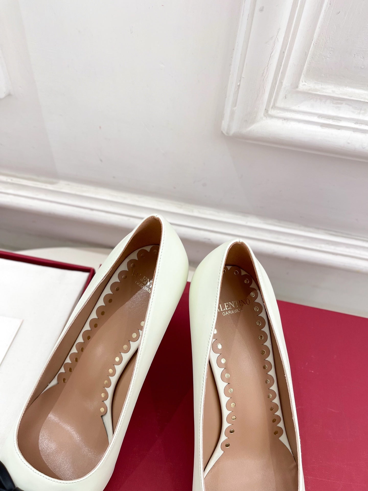 VT 25 Bepointy Pump 8cm White Lambskin 325521