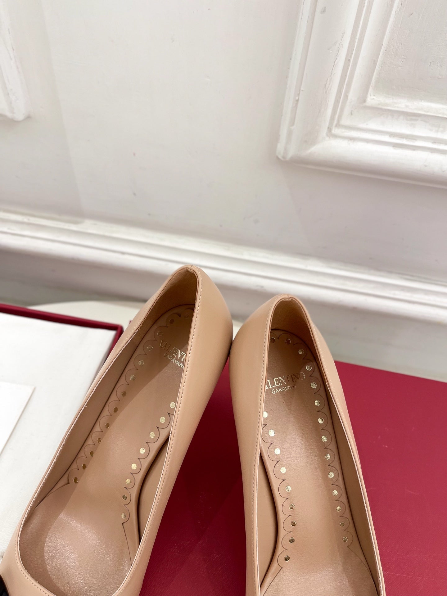 VT 25 Bepointy Pump 8cm Nude Blue Lambskin 325522