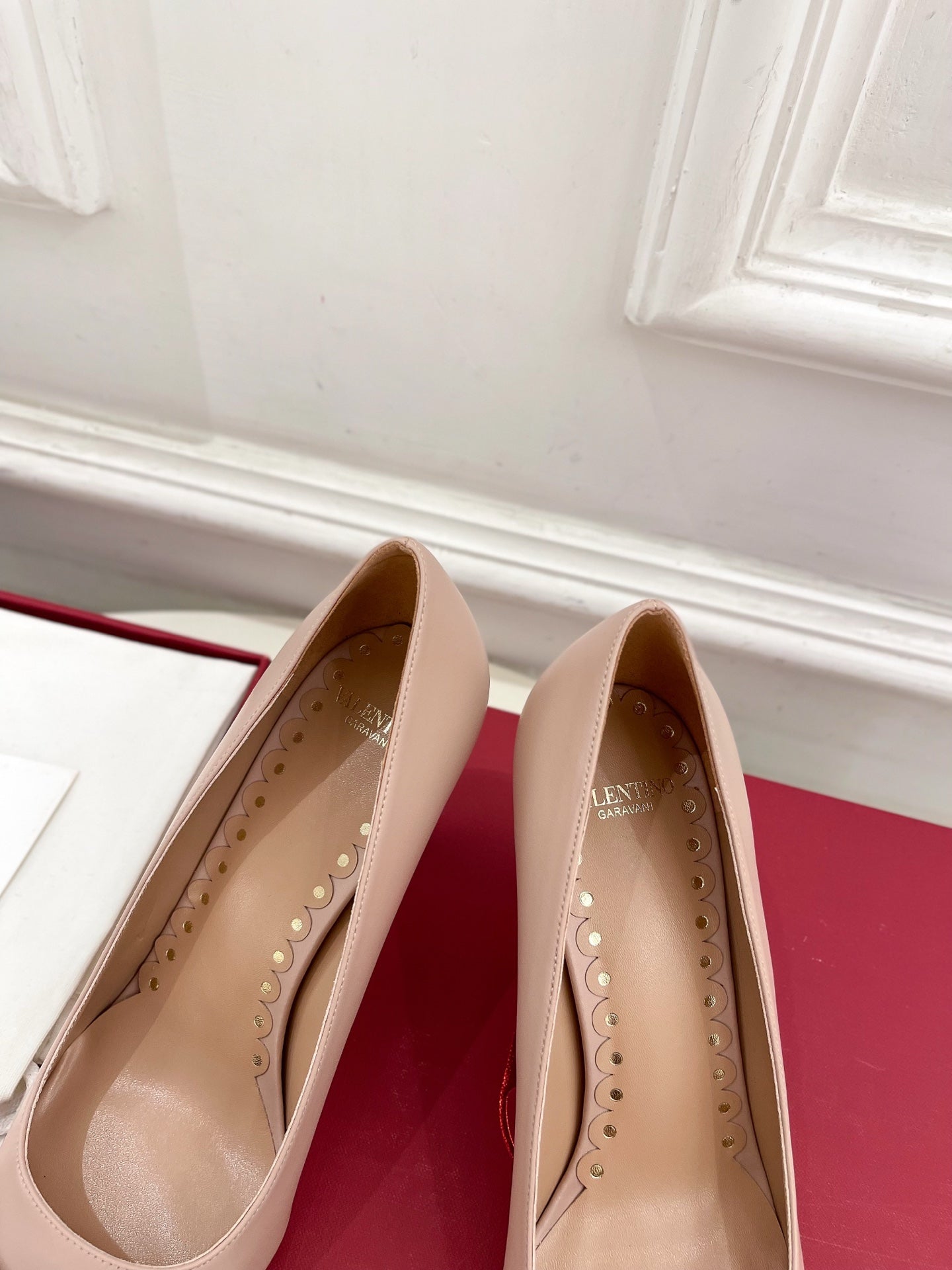 VT 25 Bepointy Pump 8cm Nude Pink Lambskin 325523