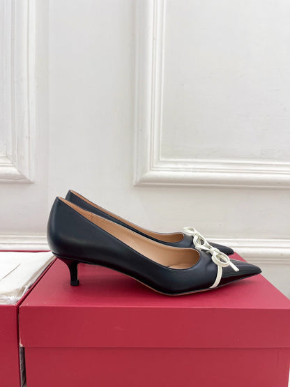 VT 25 Bepointy Pump 4.5cm Black Lambskin 325525
