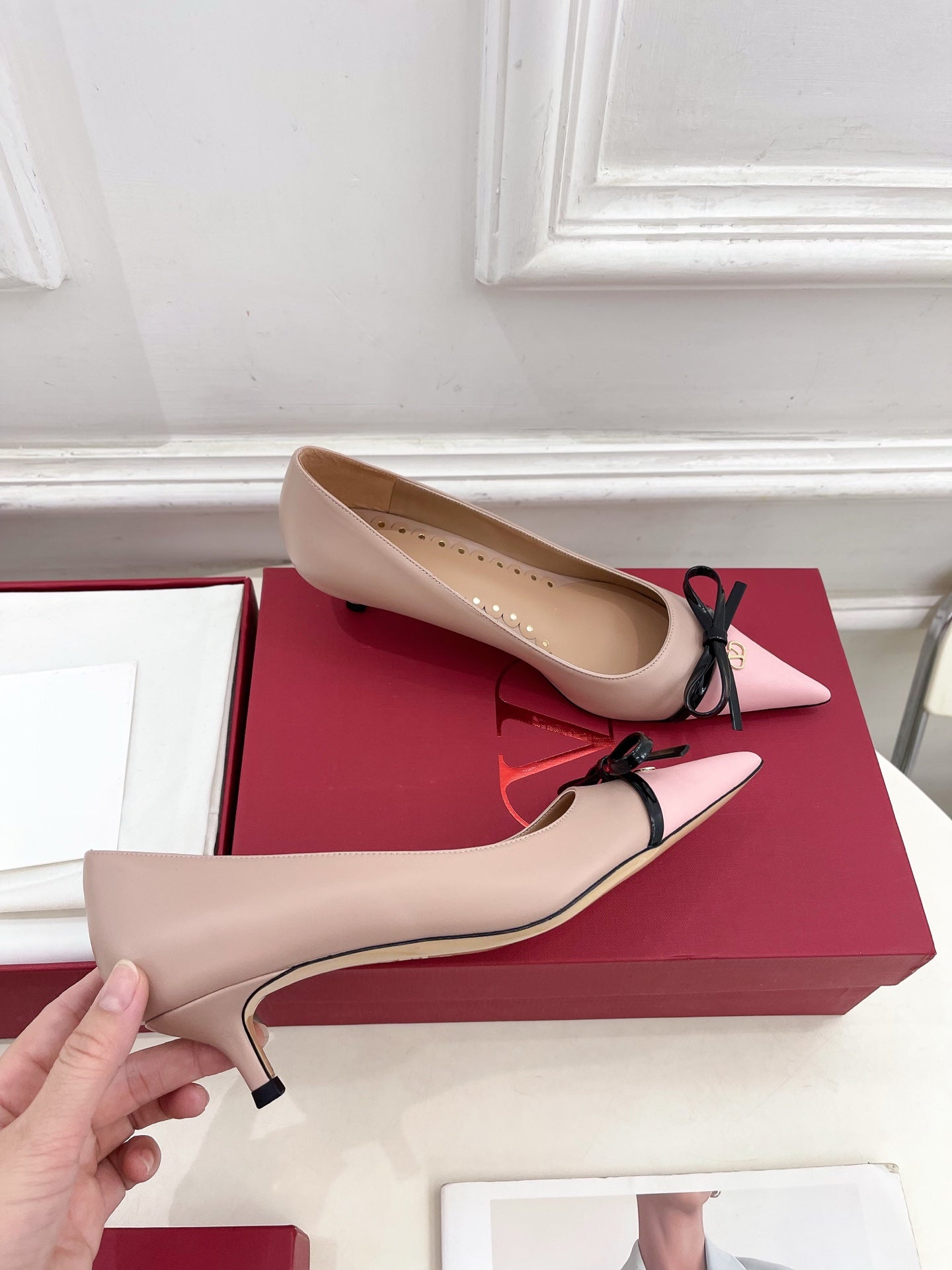 VT 25 Bepointy Pump 4.5cm Nude Pink Lambskin 325528