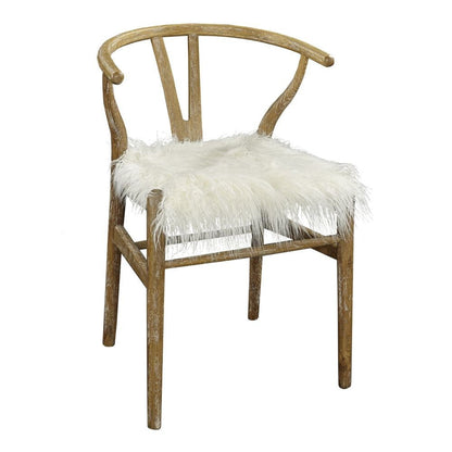 Linon Wishbone Chair Gray Wash