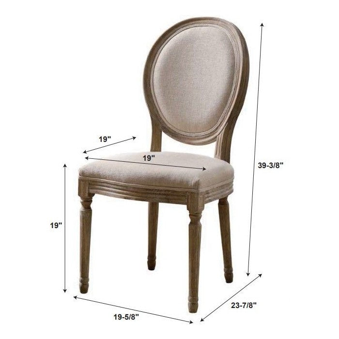 Linon Shiraz Collection Oval Back Chair