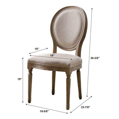Linon Shiraz Collection Oval Back Chair