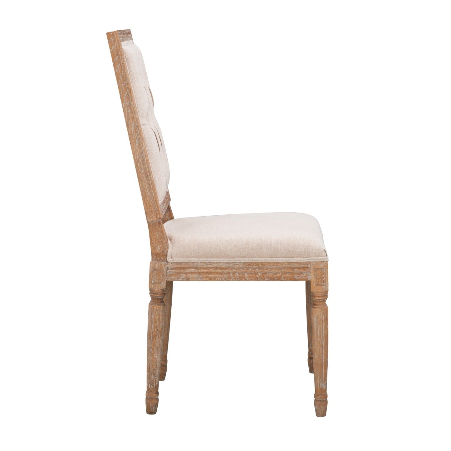Linon Shiraz Tufted Square Back Dining Chair