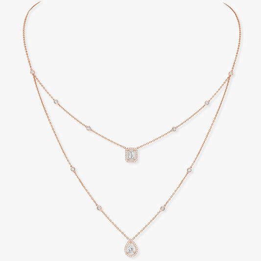 MY TWIN 2 ROW DIAMOND NECKLACE