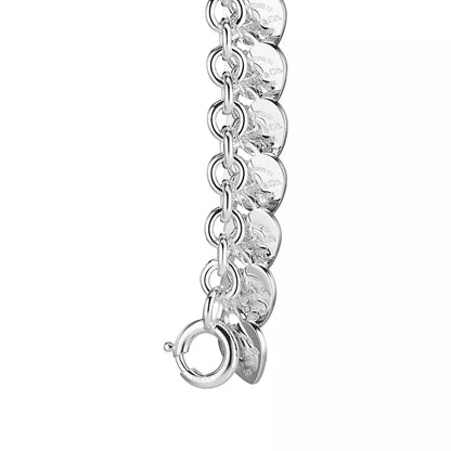 STERLING SILVER VERSION MULTI-HEART BRACELET