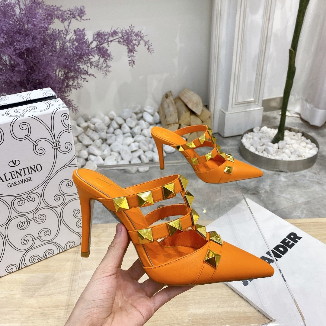 Valentino Pump Mule High Heel 95mm Sheepskin 239527