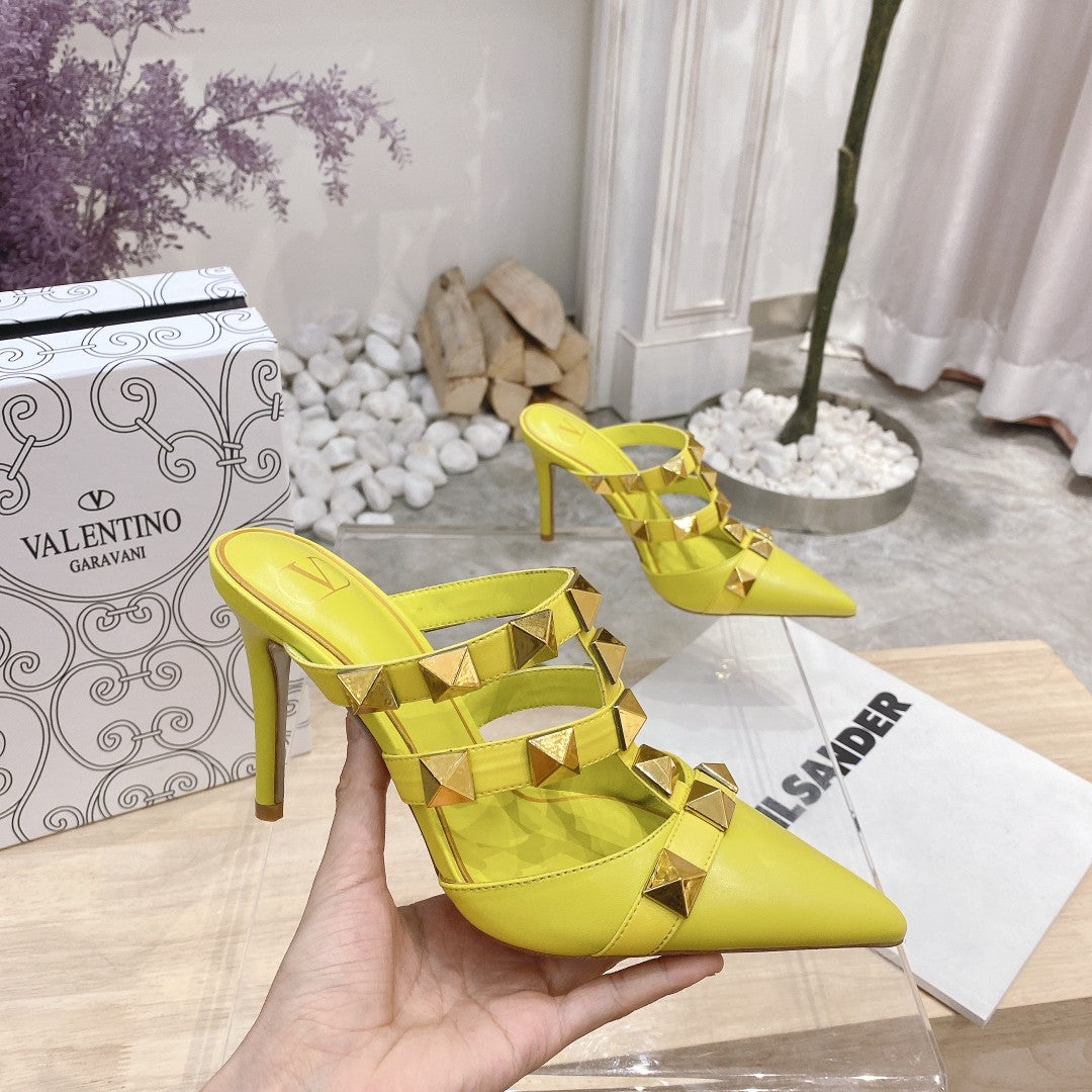 Valentino Pump Mule High Heel 95mm Sheepskin 239527