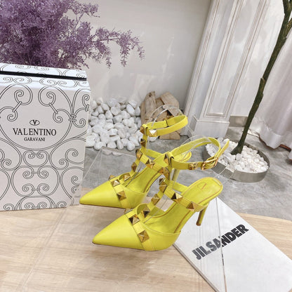 Valentino Rockstud Caged Pump 95mm Sheepskin 239531