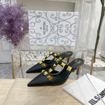 Valentino Pump Mule Heels 65mm Sheepskin 239589