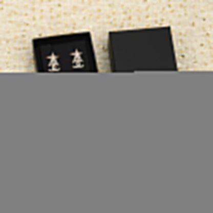 DOUBLE C GOLD STAR EARRINGS